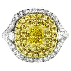 Bague à diamant jaune et blanc - A Gerard McCabe Amore Design