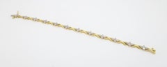 Yellow & White Gold Intricate Diamond Bracelet