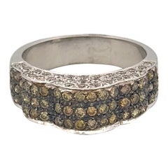 Yellow & White Unique Design Diamond Ring