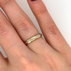 22ct Wedding Band with a Platinum Band Onlay