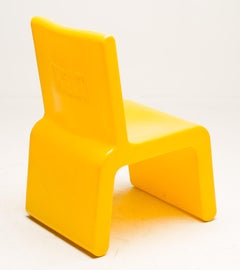 Silla WL&T amarilla de Marc Newson para Walter Van Beirendonck