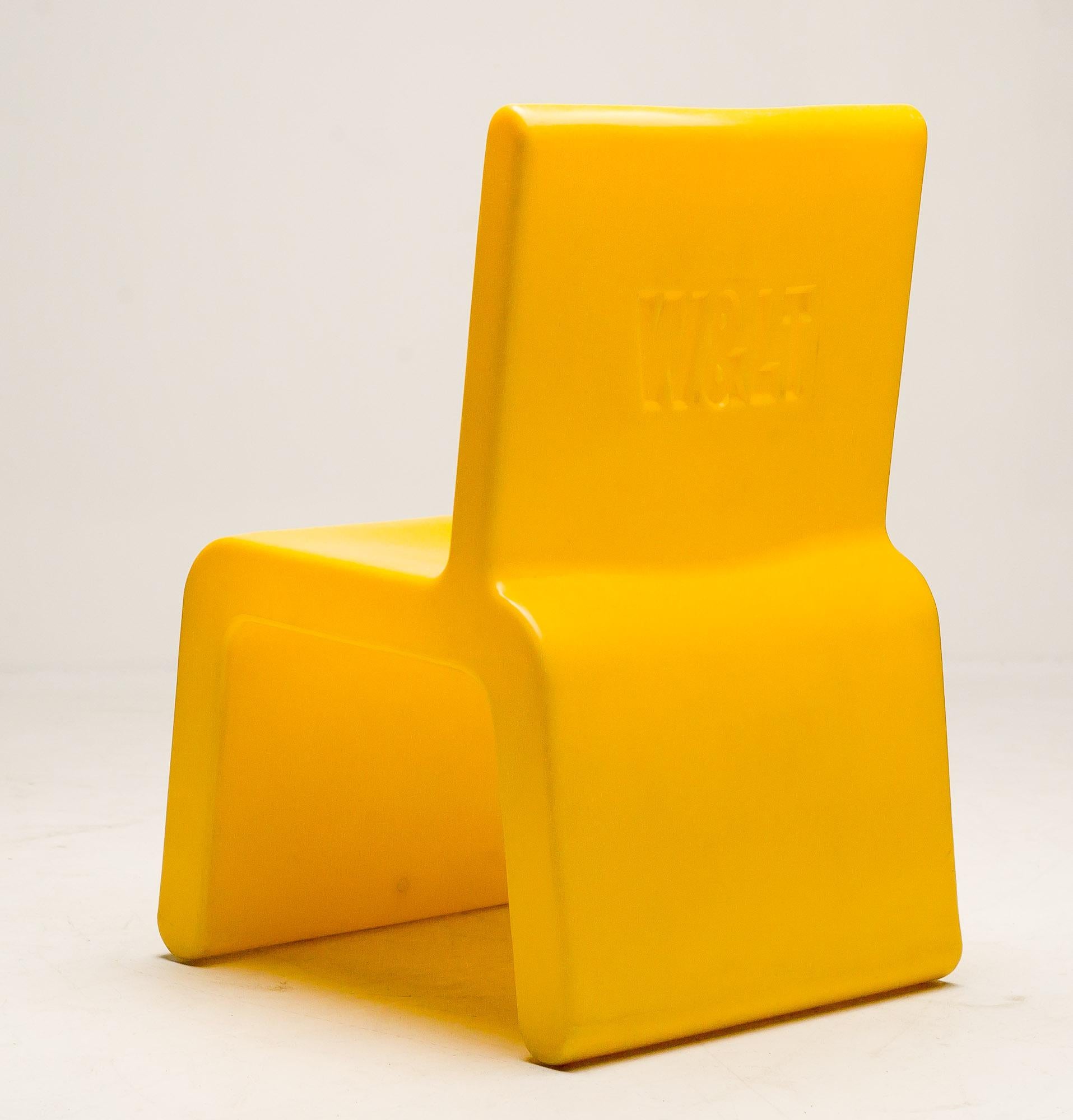 Belgian Yellow WL&T Chair by Marc Newson for Walter Van Beirendonck