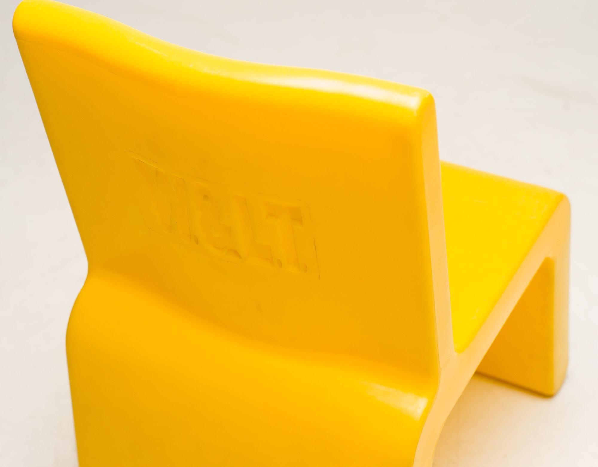 Late 20th Century Yellow WL&T Chair by Marc Newson for Walter Van Beirendonck