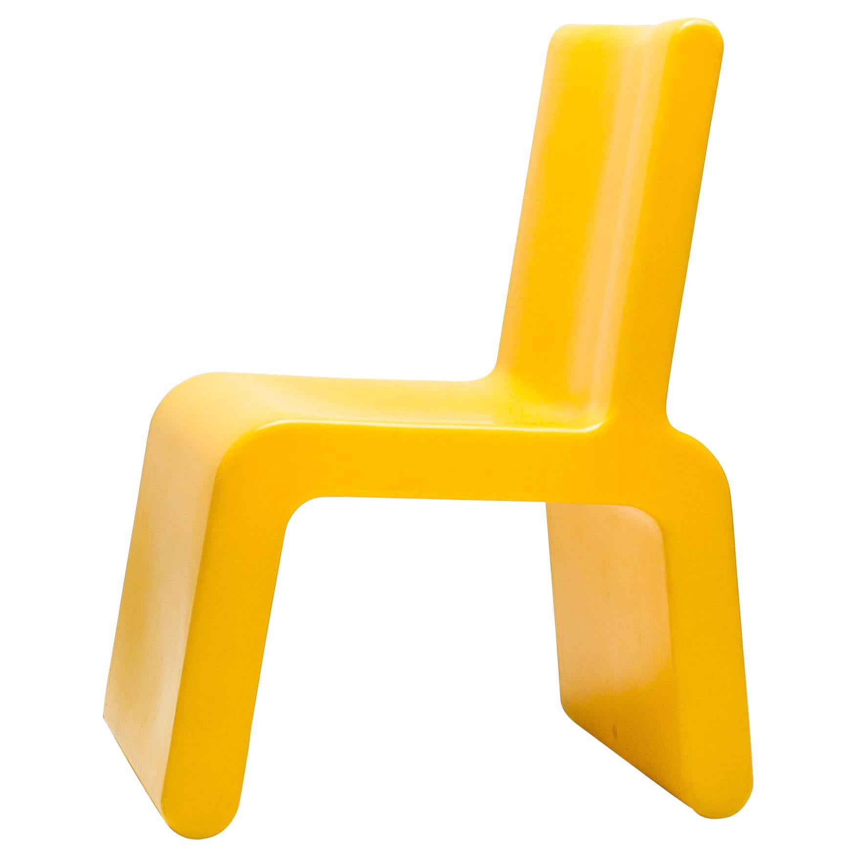 Yellow WL&T Chair by Marc Newson for Walter Van Beirendonck