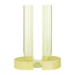 Gelb-gelbe Vase der Cochlea Del Risveglio Edition von Coki Barbieri