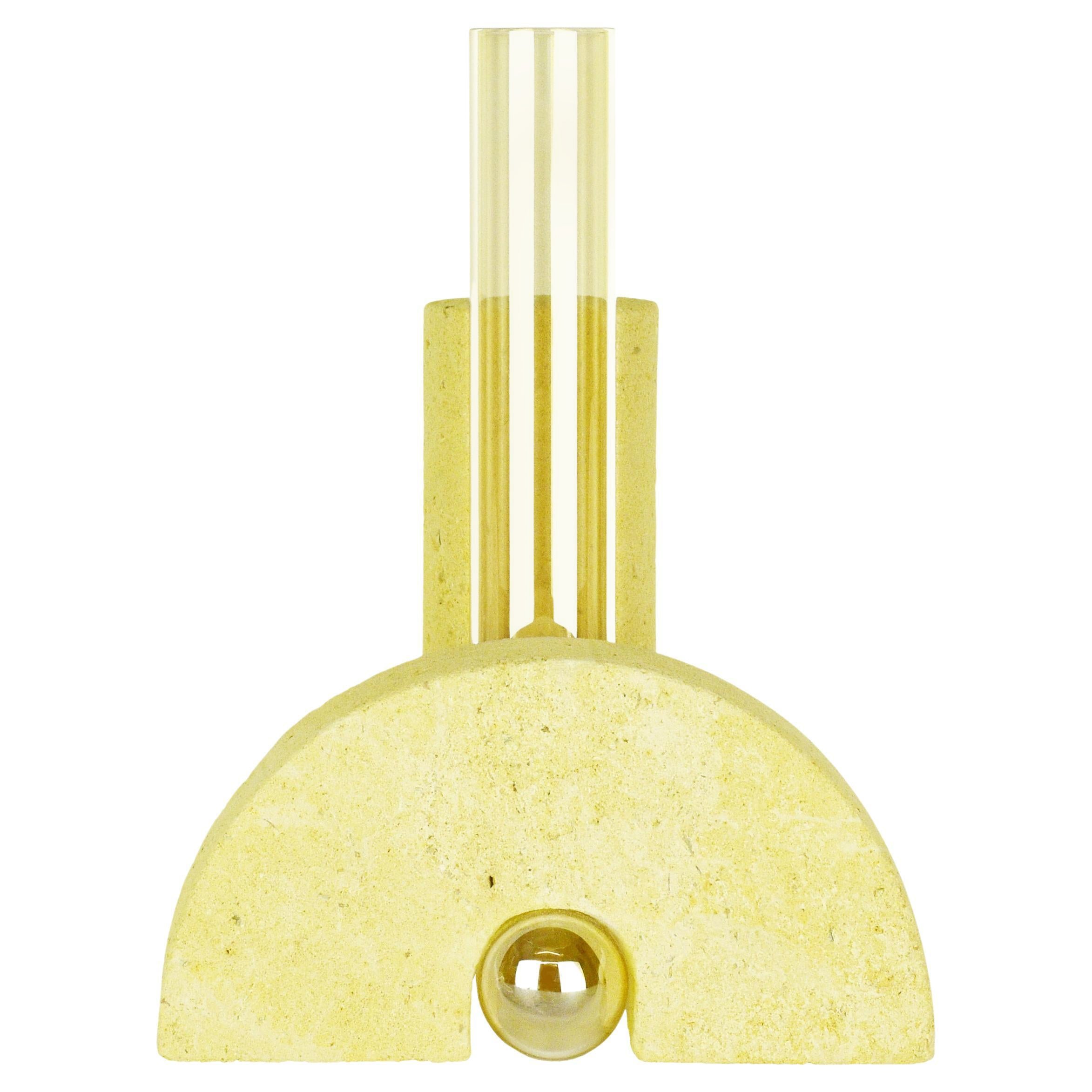 Jarrón Edición Suelos Amarillo-Amarillo Cochlea Della Metamorfosi 1 de Coki Barbieri