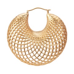 Yemyungji 18 Karat Yellow Gold Blooming Drop Earrings