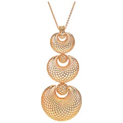 Yemyungji Diamond 18 Karat Yellow Gold Blooming Long Chain Necklace