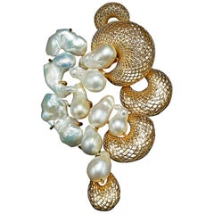 Yemyungji Natural Baroque Pearl 18K The Evolution of Life Necklace