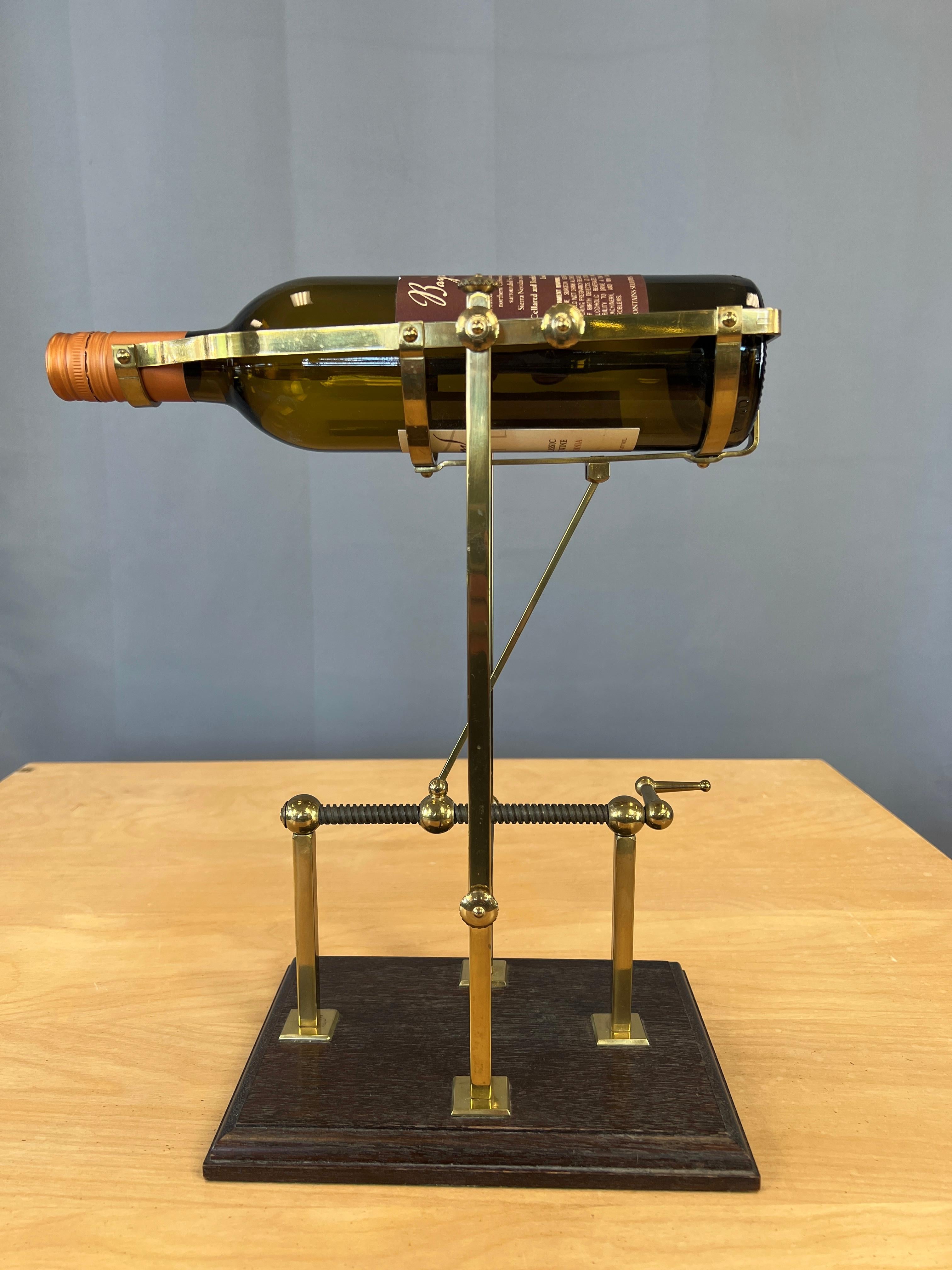 Yeo Ratcliffe & Dawe Brass Mechanical Wine Pourer 11