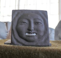 Amiable Face Tile 20th Century Sculpture