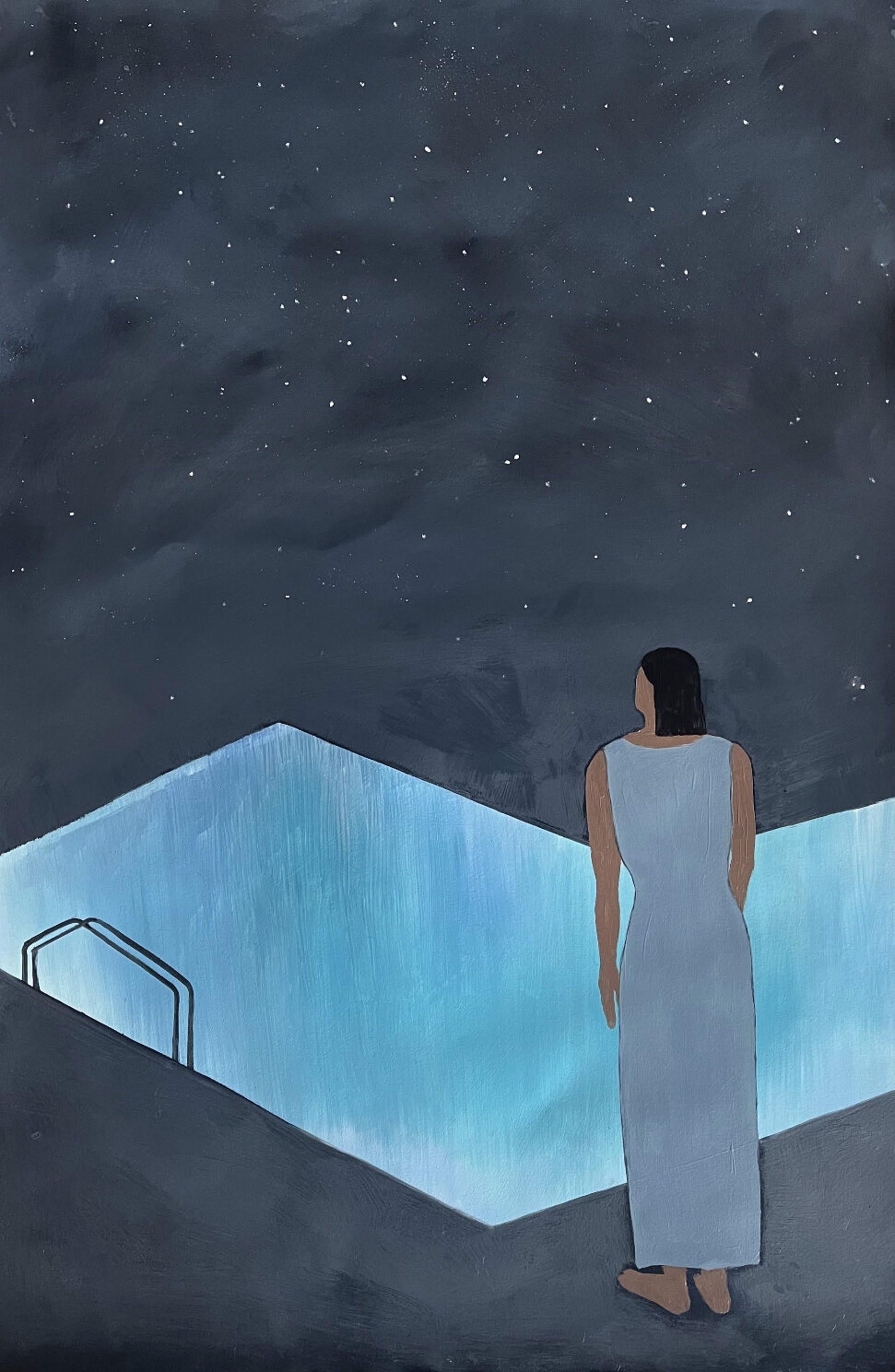 Yeon Su Kim Abstract Painting - Summer Night