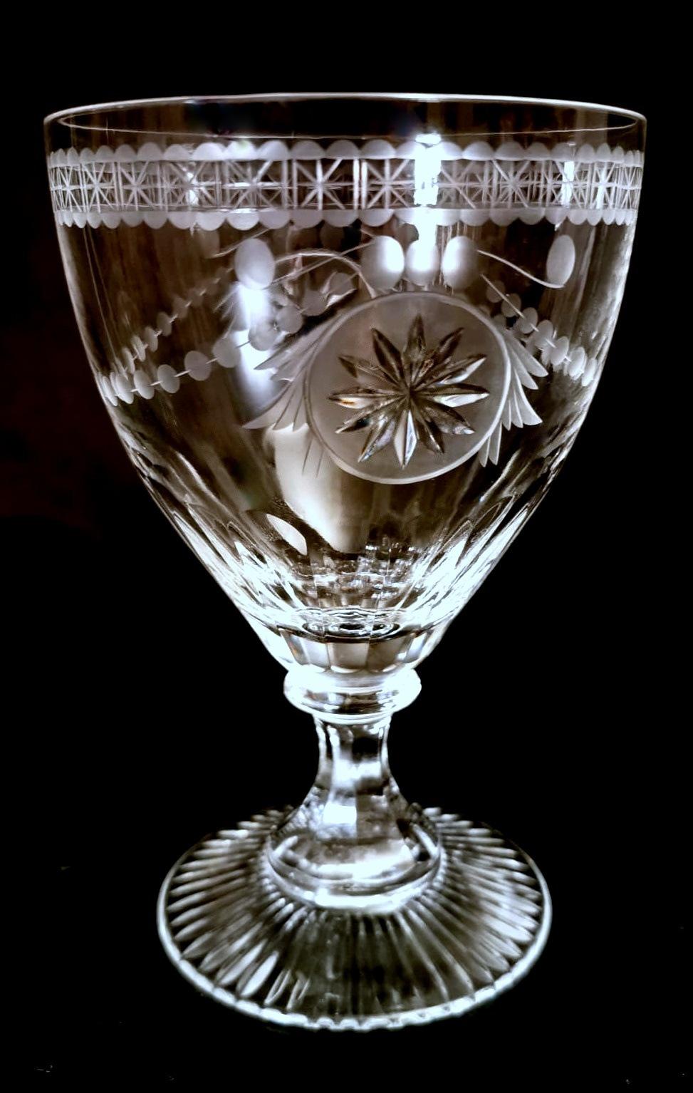 Hand-Crafted Yeoward William “Collection Crystal” English Goblet For Sale