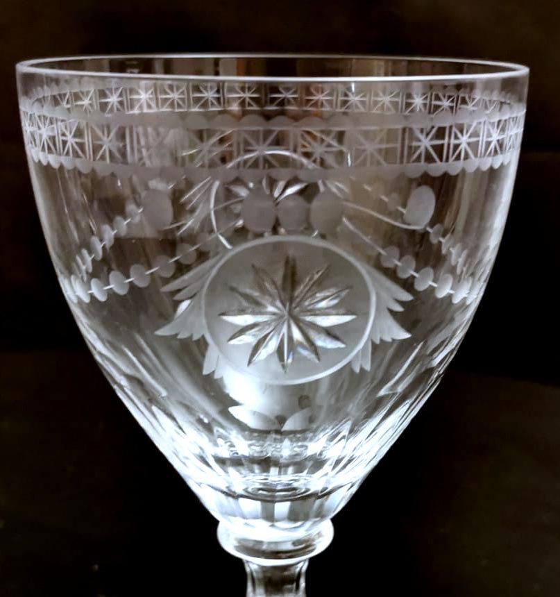 20th Century Yeoward William “Collection Crystal” English Goblet For Sale