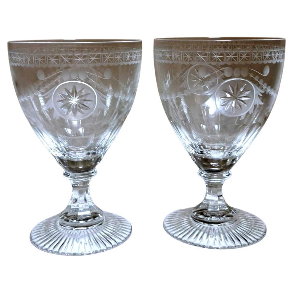 Yeoward William "Colección Cristal" Pareja de copas inglesas de cristal