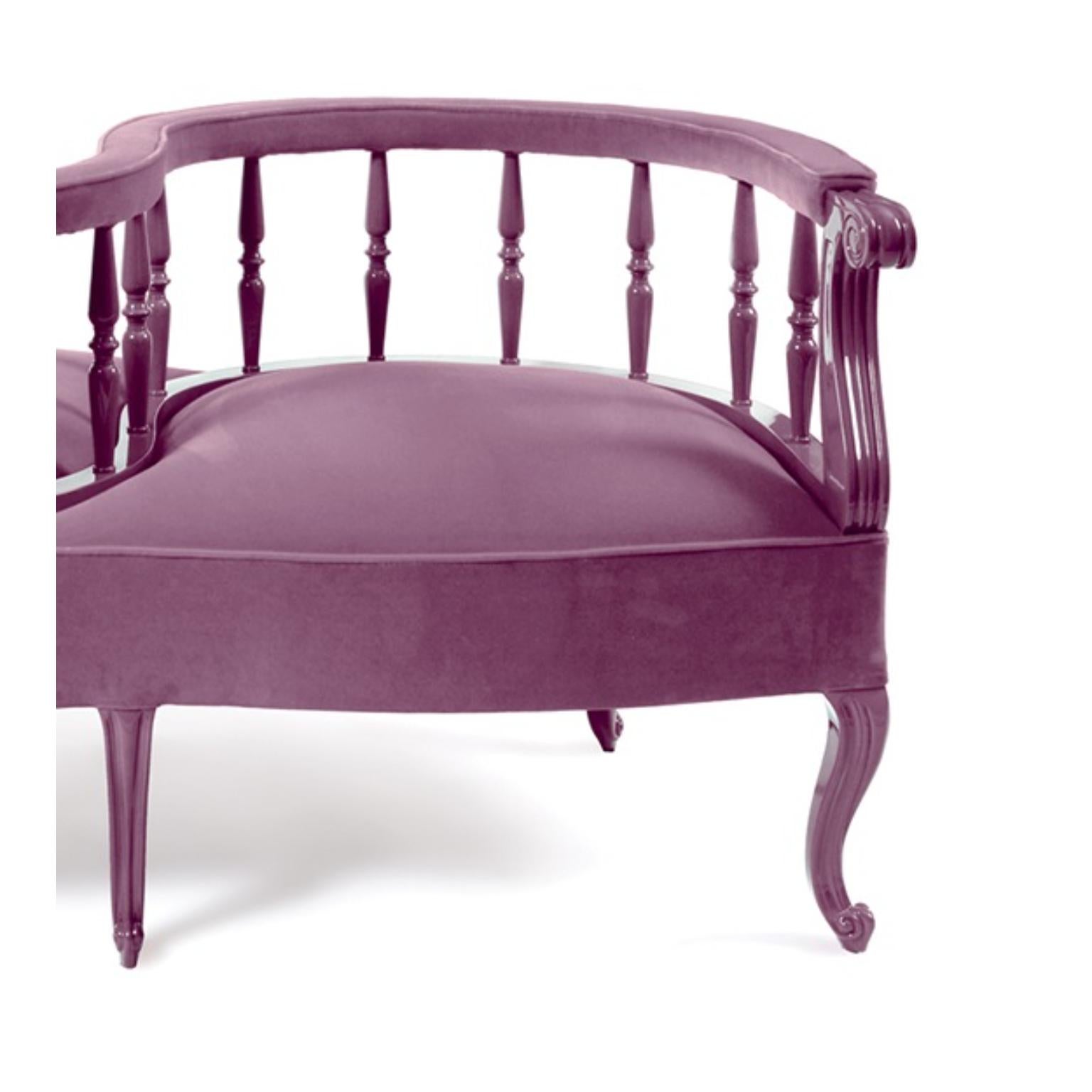 Portuguese Yes No Maybe So Conversation Sofa by Munna For Sale