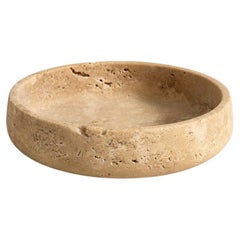 YESEVI Cuenco, 10'' Piedra Natural Travertino Decorativo Cocina - Mesa Cuenco