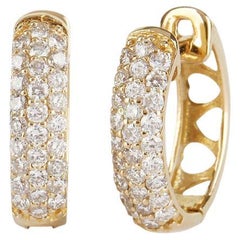 YESSAYAN Heart Huggie Diamond Earrings