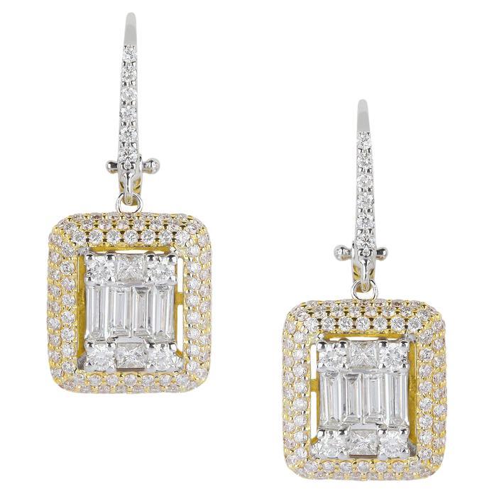 2.21 quilates de diamantes, color G-H, pureza VS-SI
8,0 gramos de oro blanco o amarillo de 18 quilates
Ref. 166978