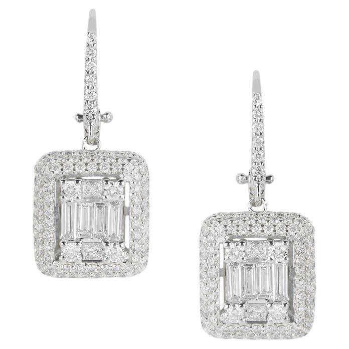 Pendientes gota de diamante ilusión Yessayan en venta