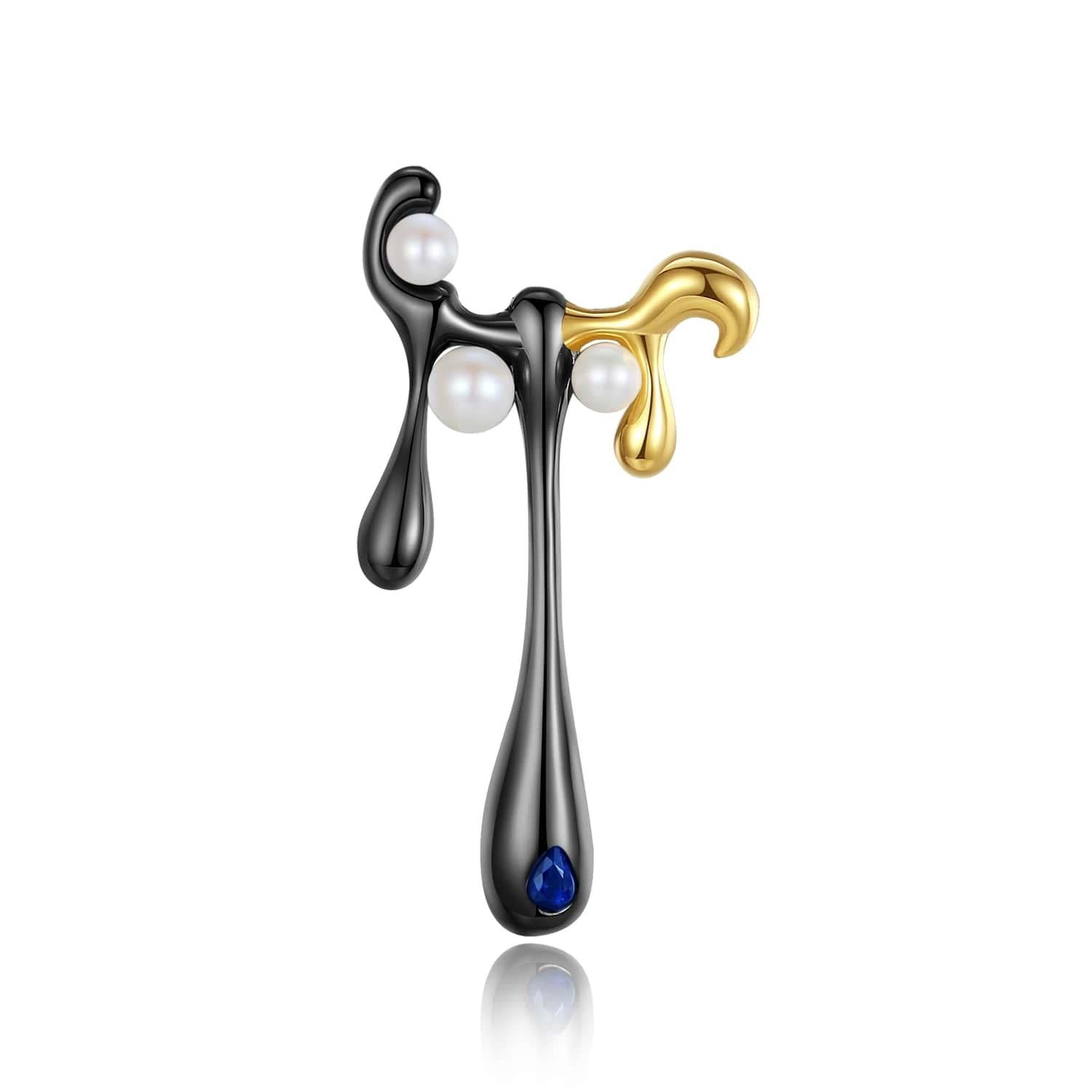Brilliant Cut Yesterday's Tomorrow - Dropping earrings Gold-Gold For Sale