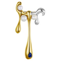 Yesterday
s Tomorrow - Dropping earrings Gold-Silver