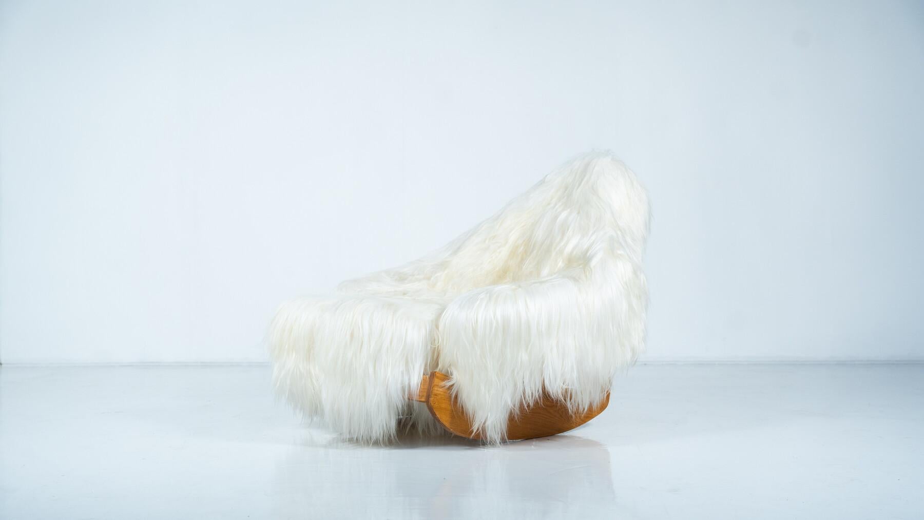 Mid-Century moderno Sedia a dondolo Pop Art 