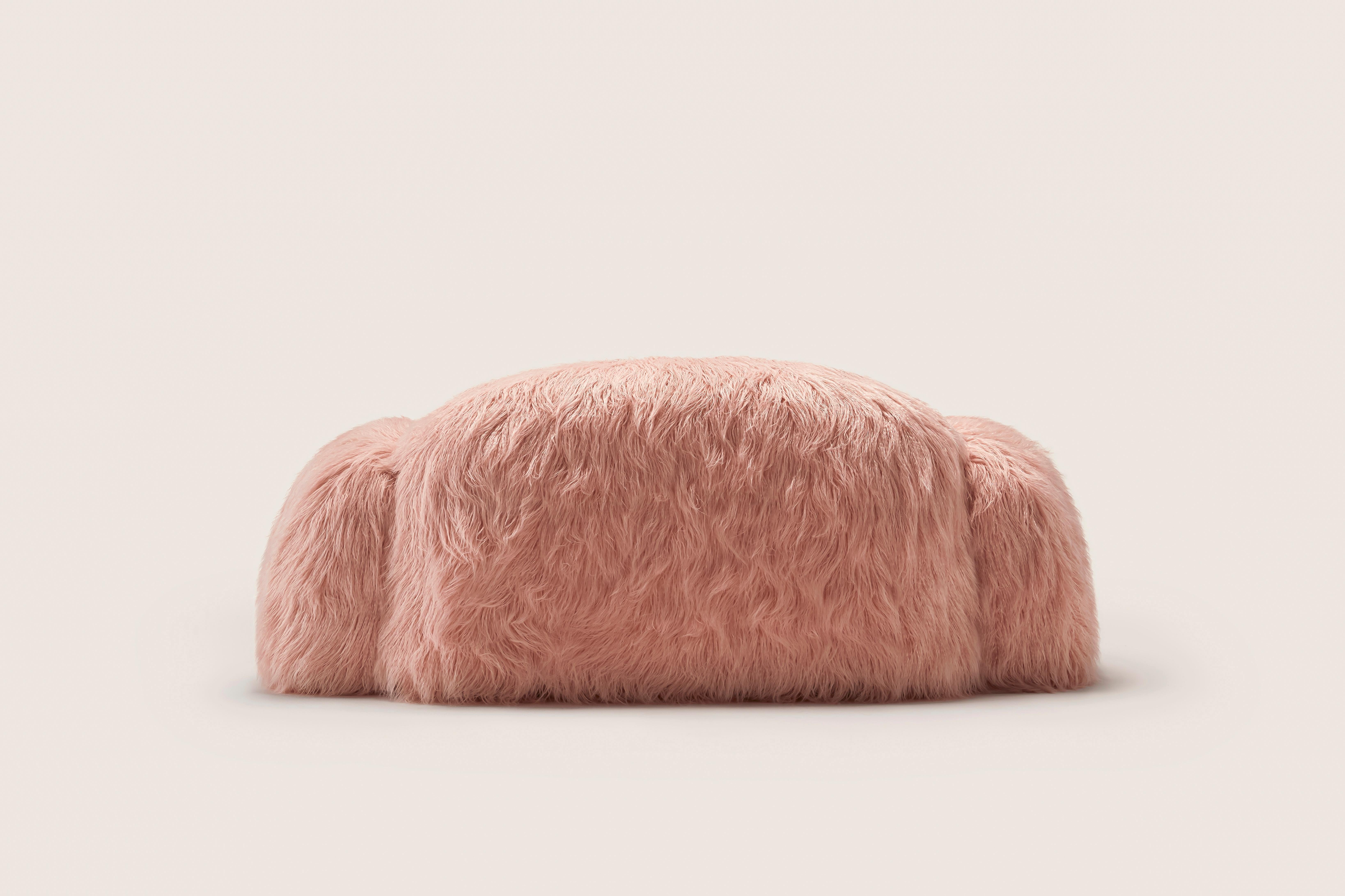 Faux Fur Yeti Sofa by Pepe Albargues For Sale