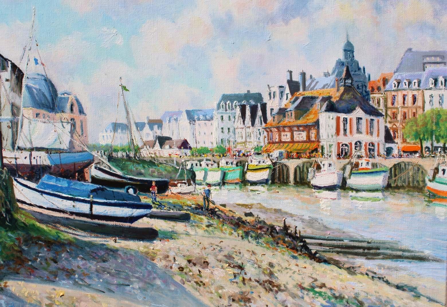 Trouville sur Mer at low tide and the Shipyard. For Sale 1