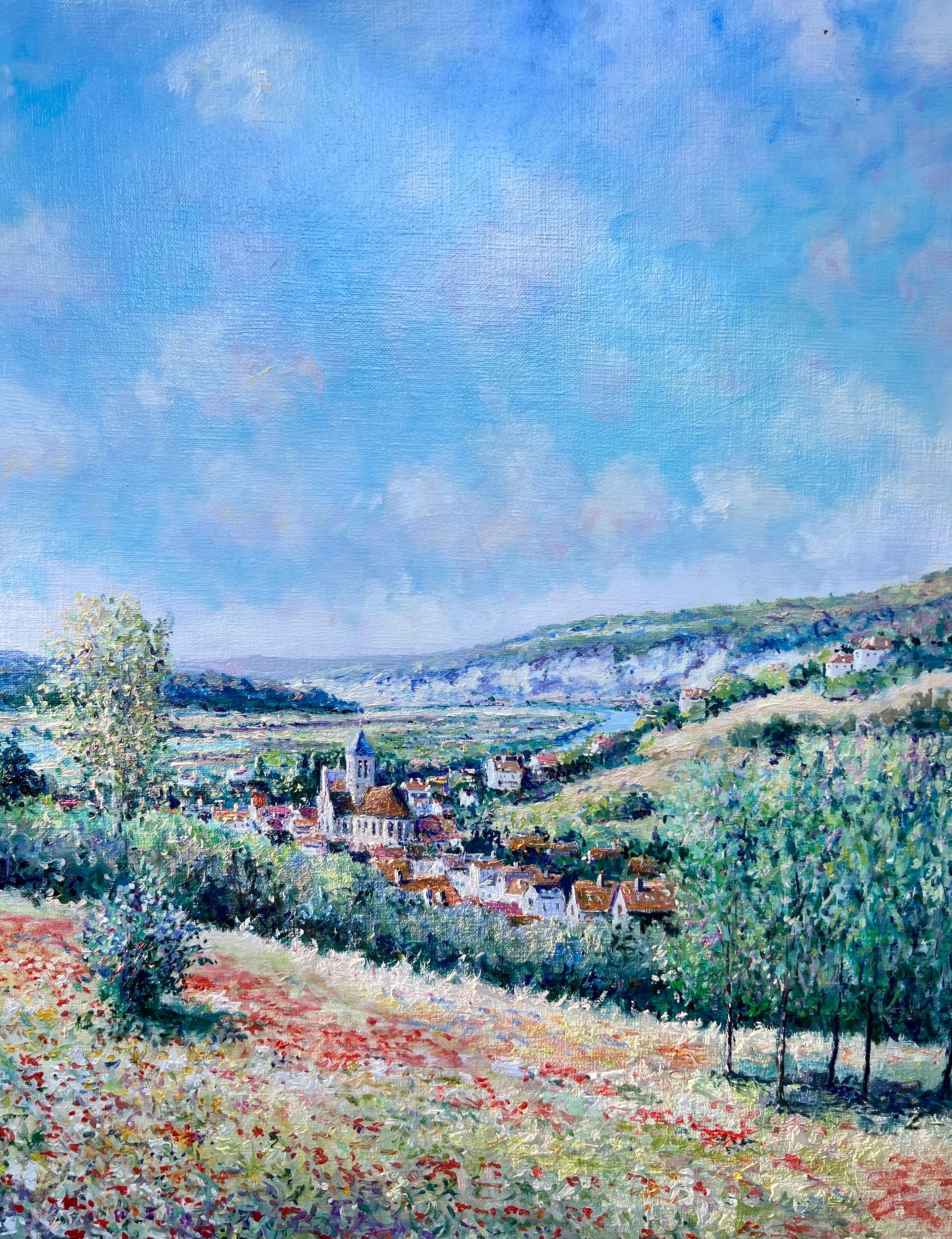 Vétheuil, France - Painting by Yetvart Kaprielian