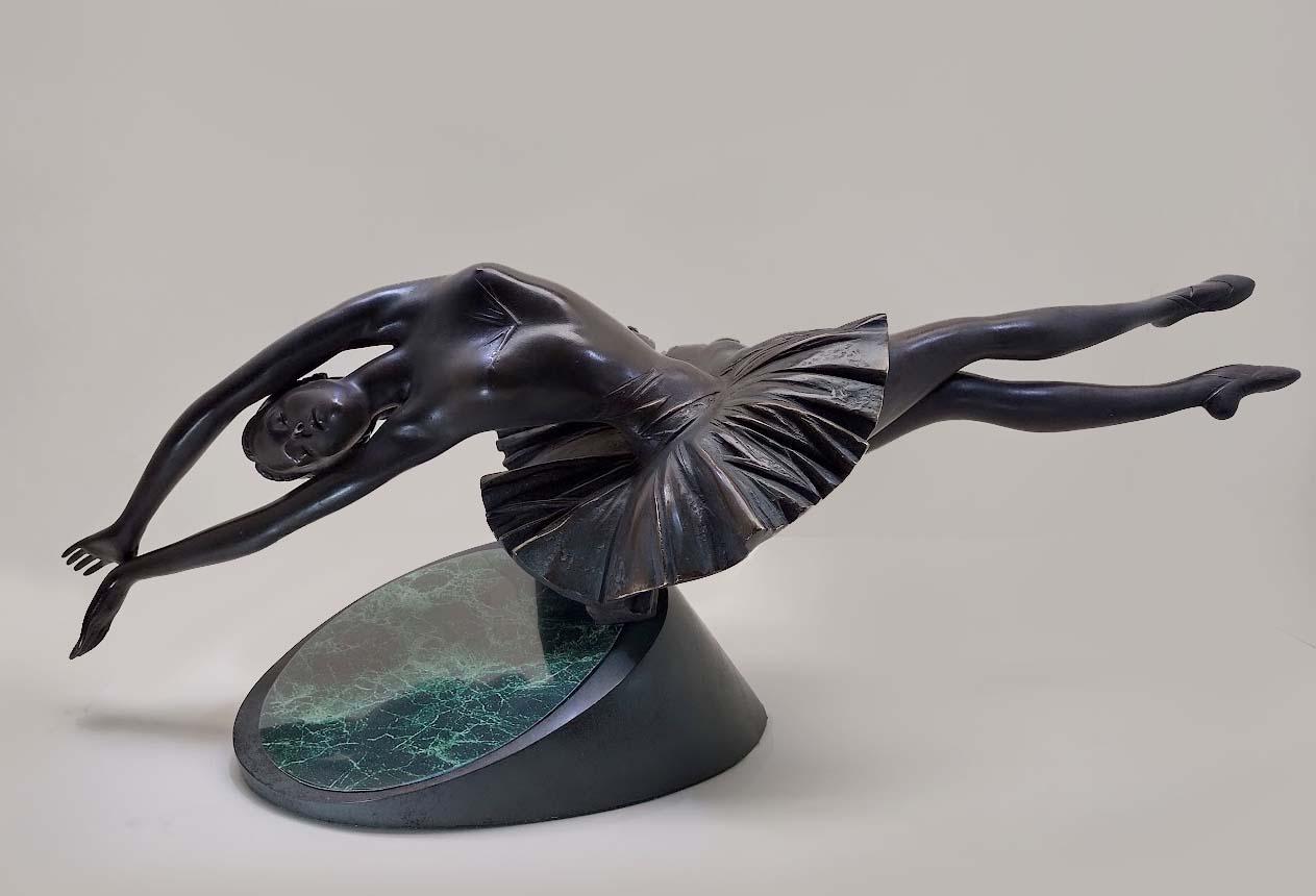 Yevgeniy Prokopov Figurative Sculpture - BALLERINA (Homage to Saint-Saens)