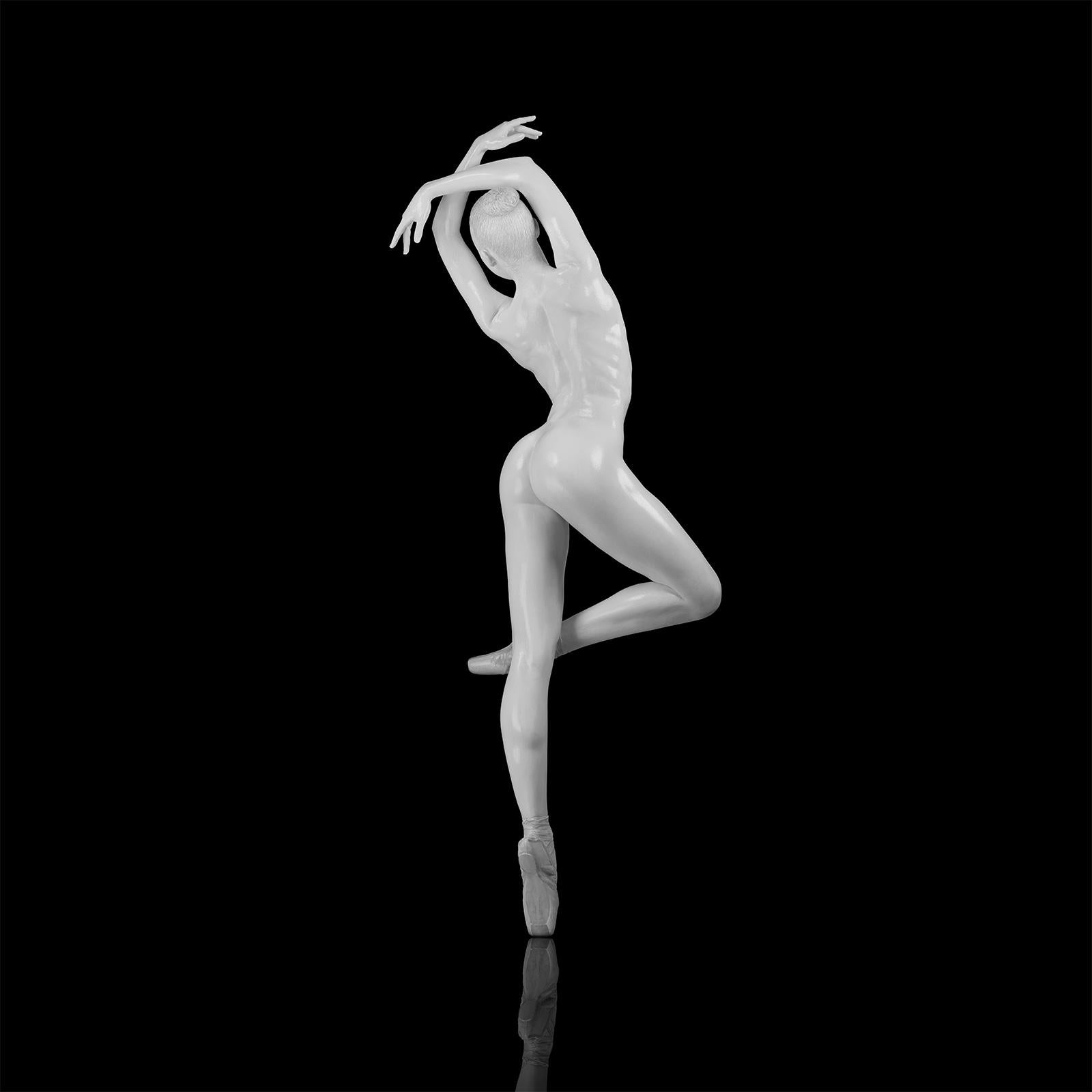 No title (No 31) Ballet Photography 32 x 32 in Ed. of 25 by Yevgeniy Repiashenko

This artwork is part of "Spirit" series.
The picture shows a frozen movement of professional ballerina. 
Special glazed white makeup is put on all over the body.