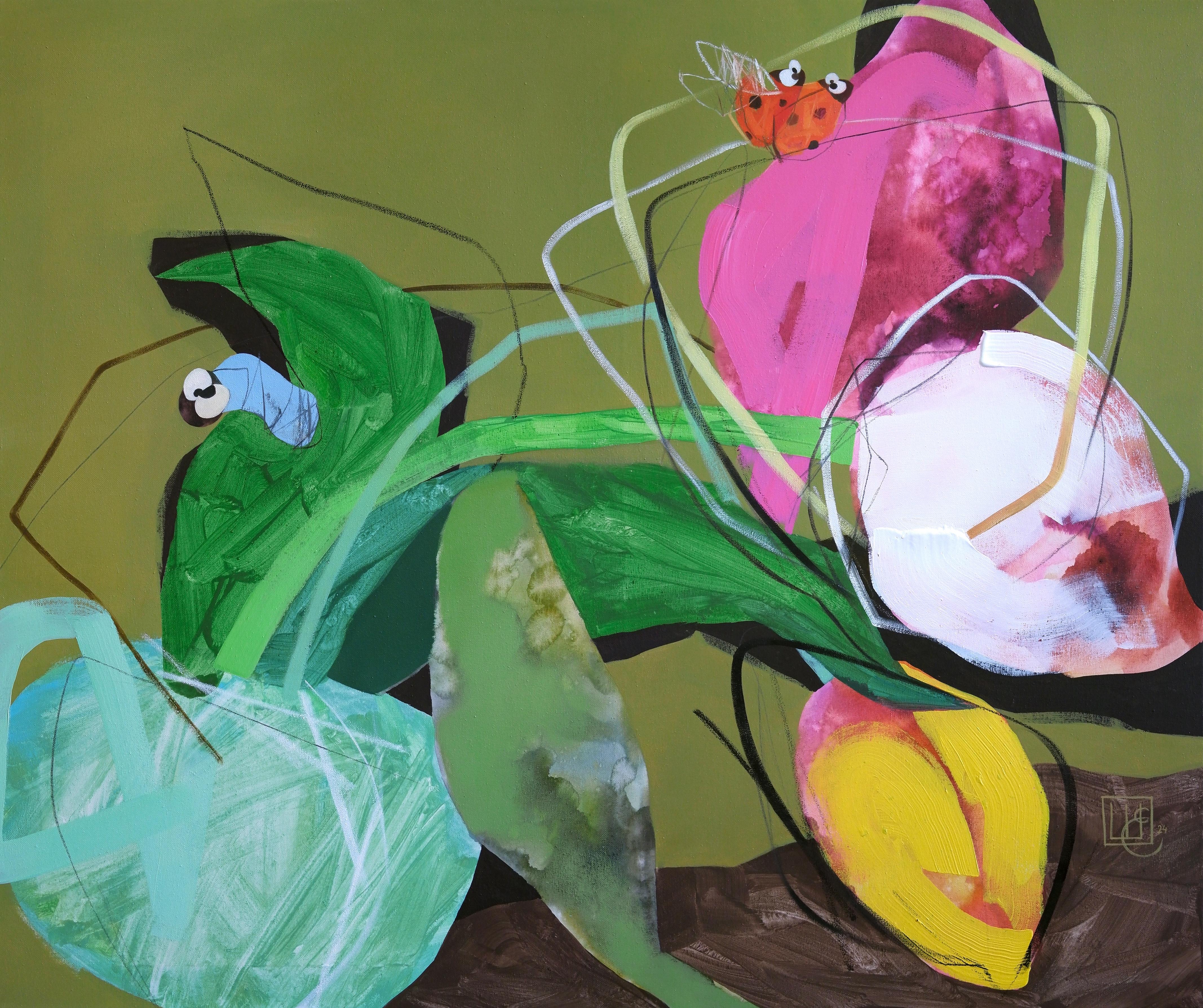 "Affectus 2" Abstract Figurative Painting 39" x 47" inch by Yevhenii Shapovalov