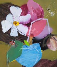 "Affectus" Pittura figurativa astratta 47" x 39" pollici di Yevhenii Shapovalov