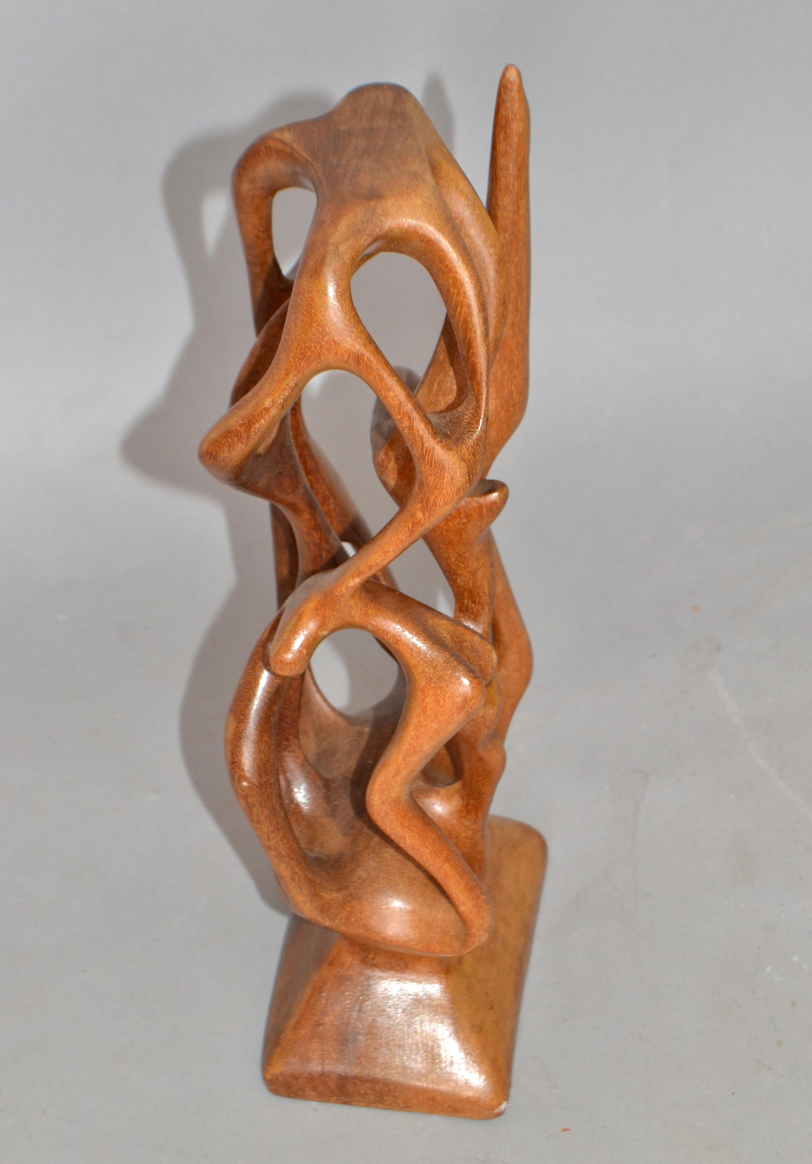 abstract wood carving