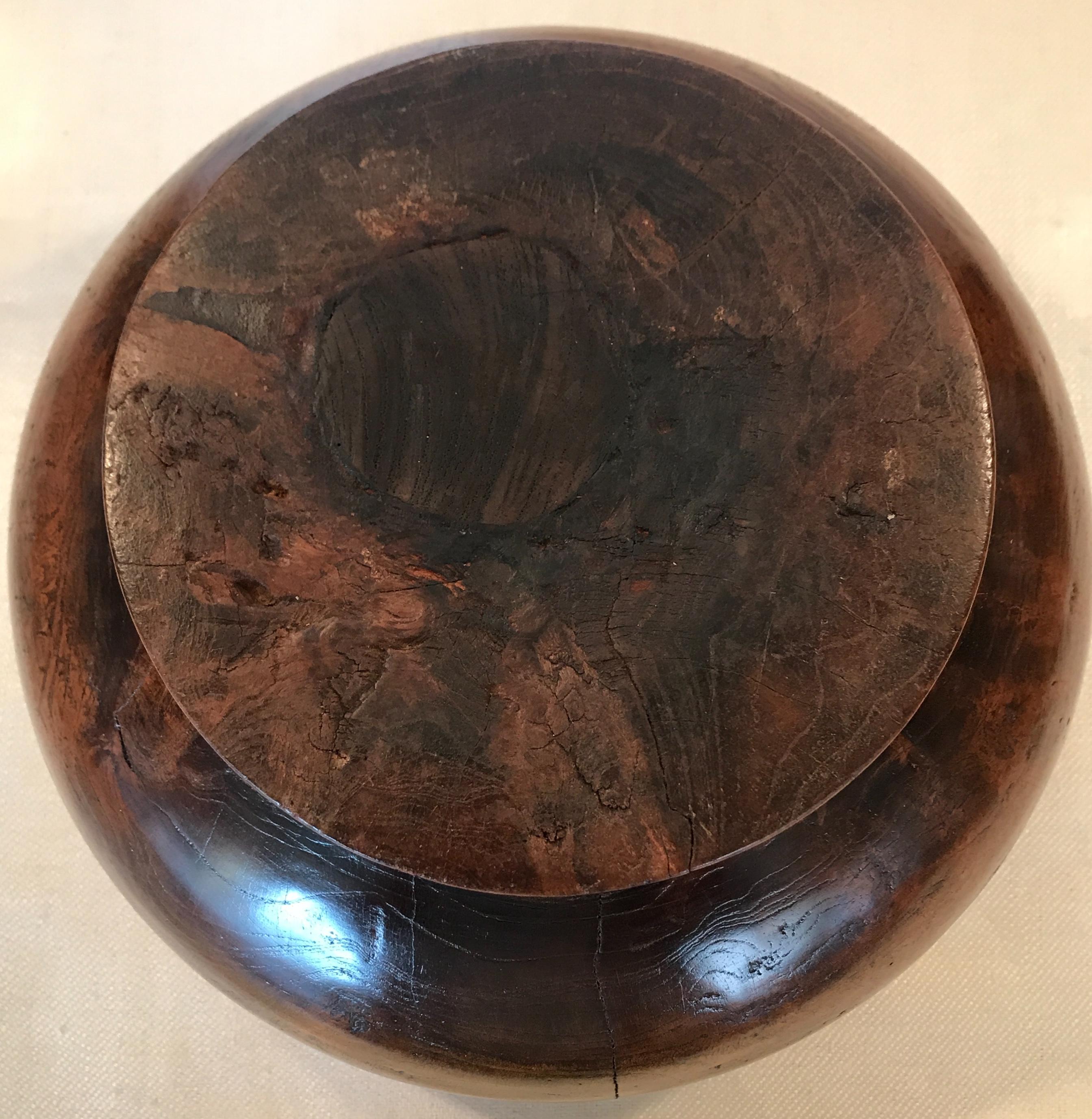 Yew Wood Burl Bowl, 19th Century 1