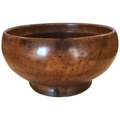 Yew Wood Burl Bowl, 19th Century