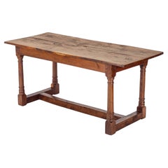 Yew Wood C17th Style Country Refectory Dining Table (Yewwood)