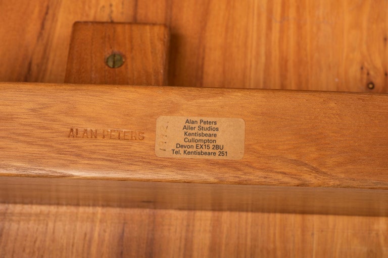 Yew Wood Center Table by Alan Peters, England, circa 1980 