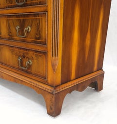 Wood Wood 9 cassetti lunghi intarsiati Credenza Credenza Gocce d'ottone MINT!