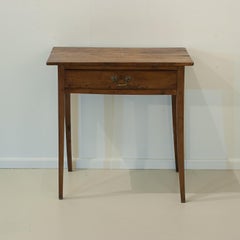 Yew Wood Planked Side Table