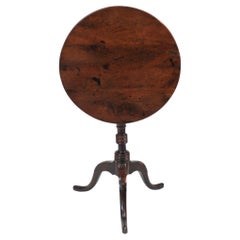 Yew Wood Tripod Table
