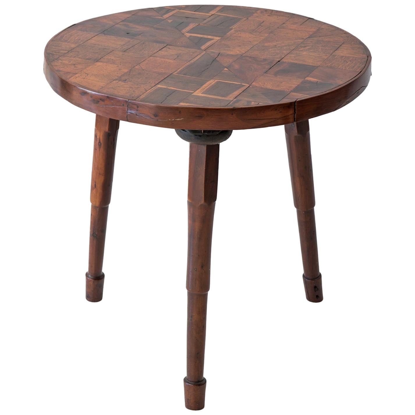 Yew Wood Tripod Table Scotland, circa 1880