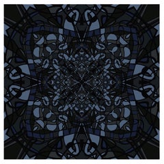 Yggdrasil Blue Rug by Volver Studios
