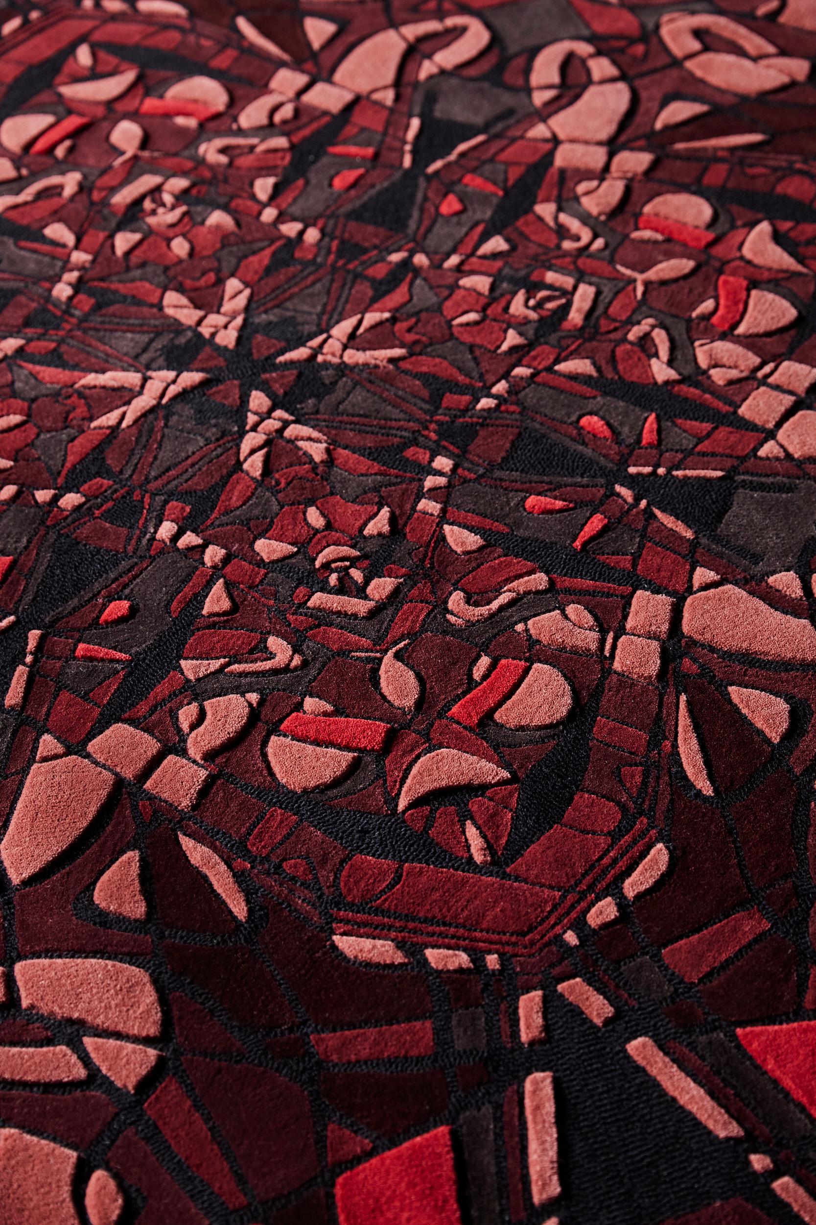 Other Yggdrasil Red Rug by Volver Studios For Sale