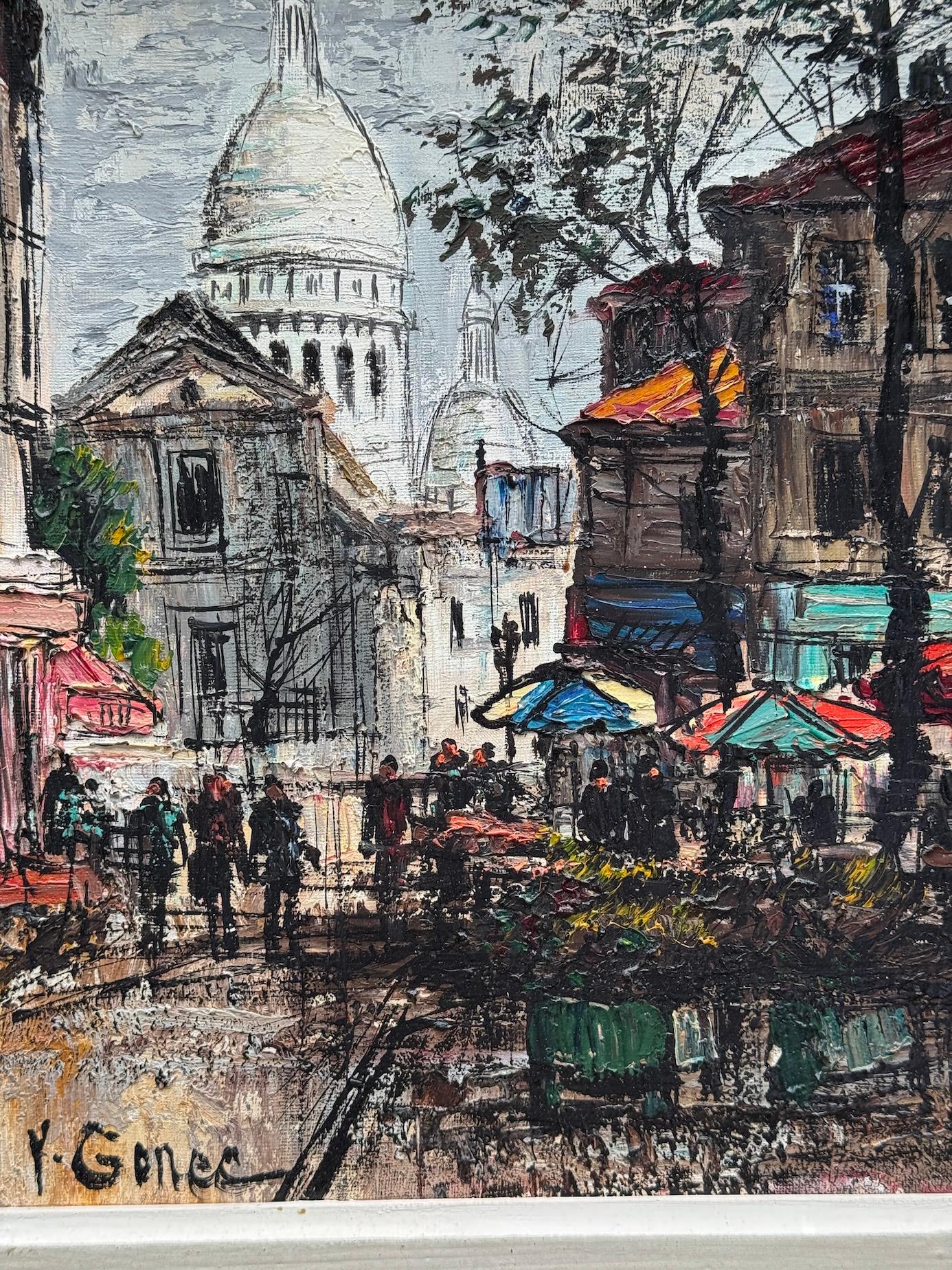 Impressionistische französische Ansicht von La Madeleine Paris, Frankreich, Mitte des Jahrhunderts im Angebot 5