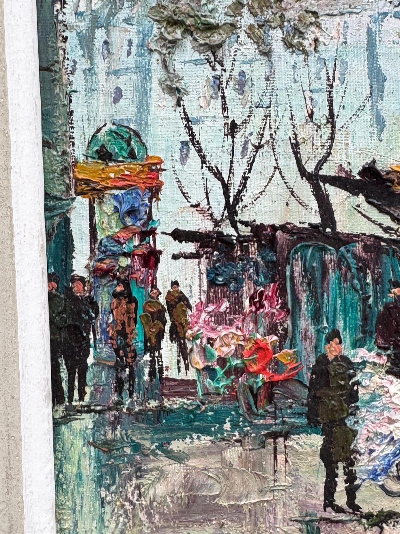 Impressionistische französische Ansicht von La Madeleine Paris, Frankreich, Mitte des Jahrhunderts im Angebot 3