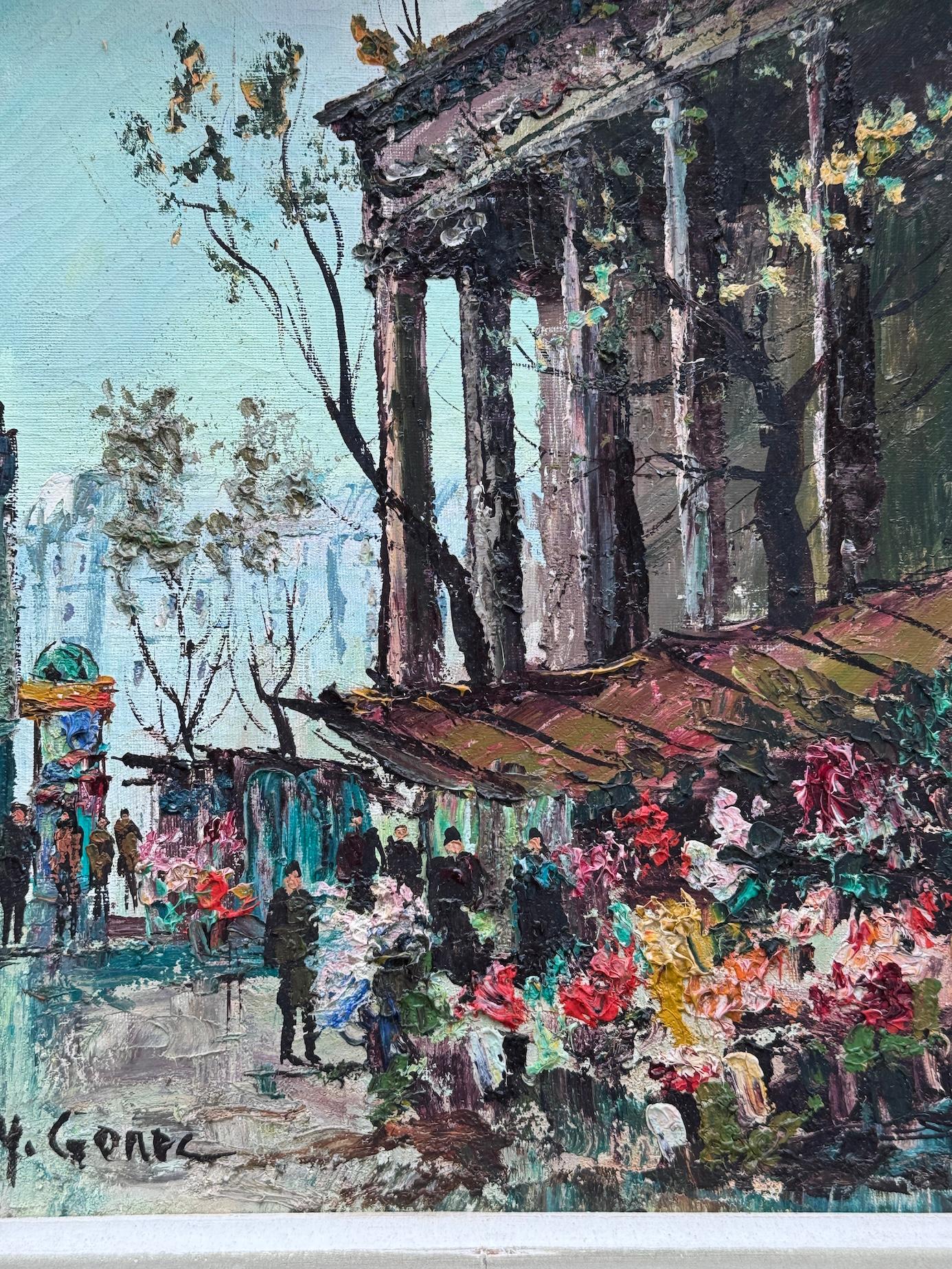 Impressionistische französische Ansicht von La Madeleine Paris, Frankreich, Mitte des Jahrhunderts im Angebot 4