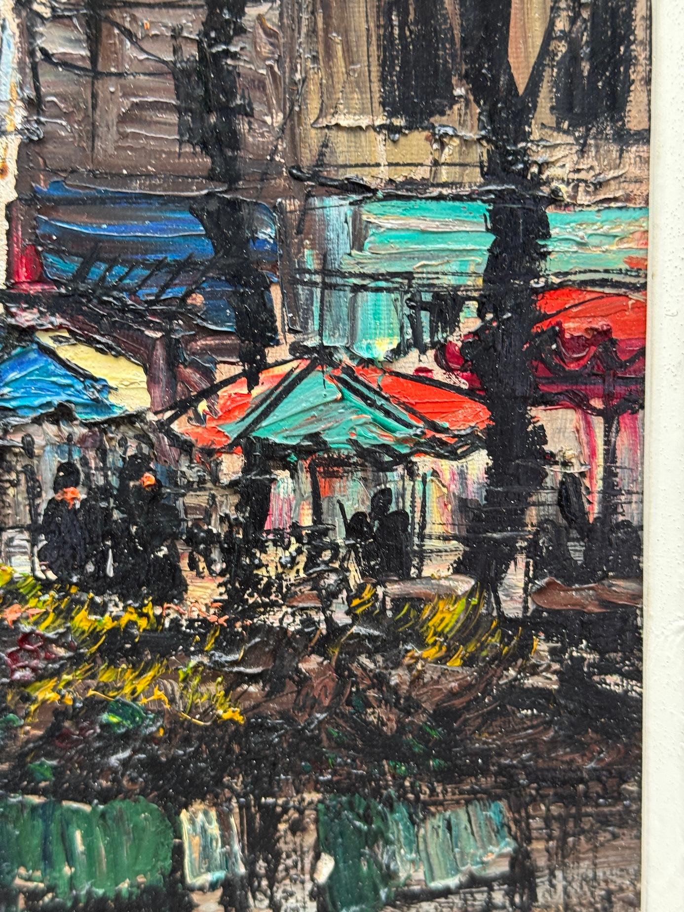 vue impressionniste française du milieu du siècle de Montmartre, Paris, France en vente 1