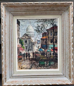Mid-Century Impressionist French view of Montmartre, Paris, France